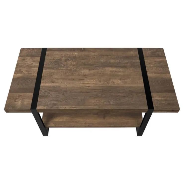 Monarch Rectangular Coffee Table - Brown Online