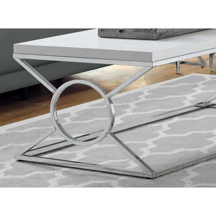 Monarch Rectangular Coffee Table - White Best