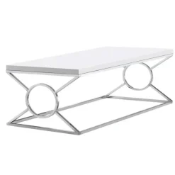 Monarch Rectangular Coffee Table - White Best