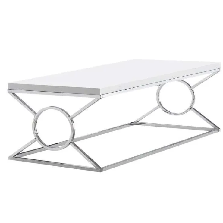 Monarch Rectangular Coffee Table - White Best