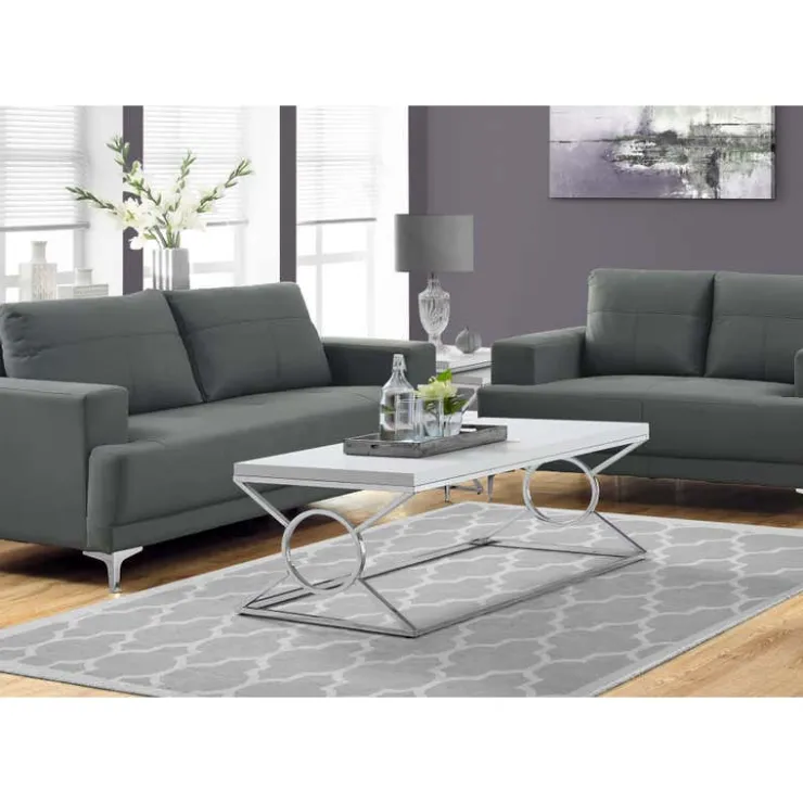 Monarch Rectangular Coffee Table - White Best