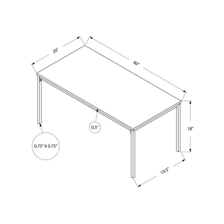 Monarch Rectangular Coffee Table - Grey Clearance