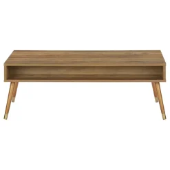 Monarch Rectangular Coffee Table with Storage - Walnut Sale