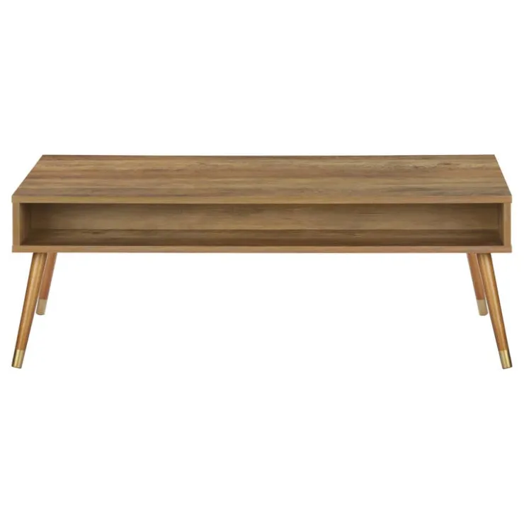 Monarch Rectangular Coffee Table with Storage - Walnut Sale