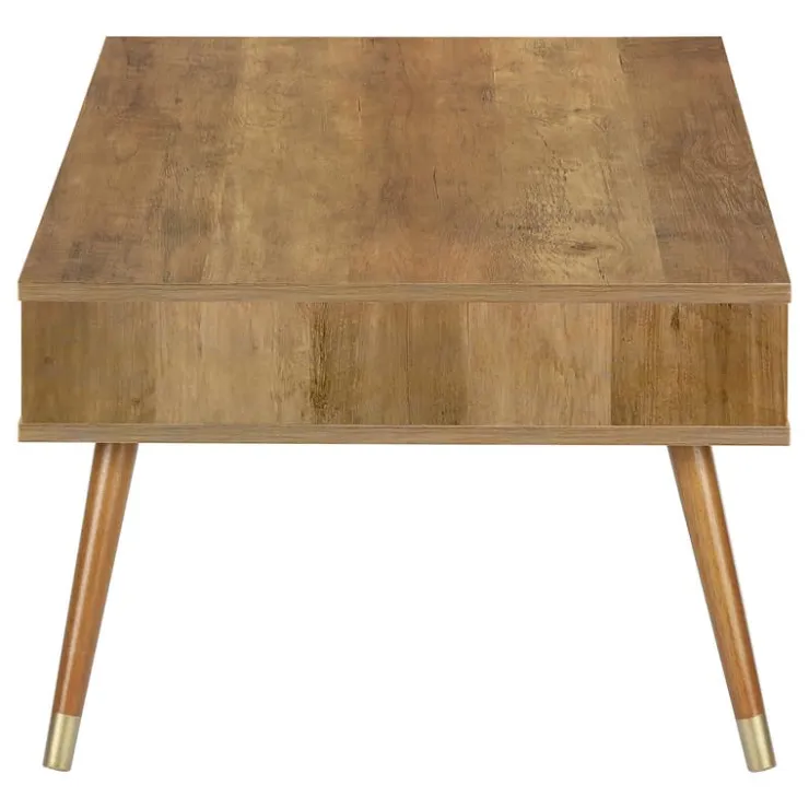 Monarch Rectangular Coffee Table with Storage - Walnut Sale