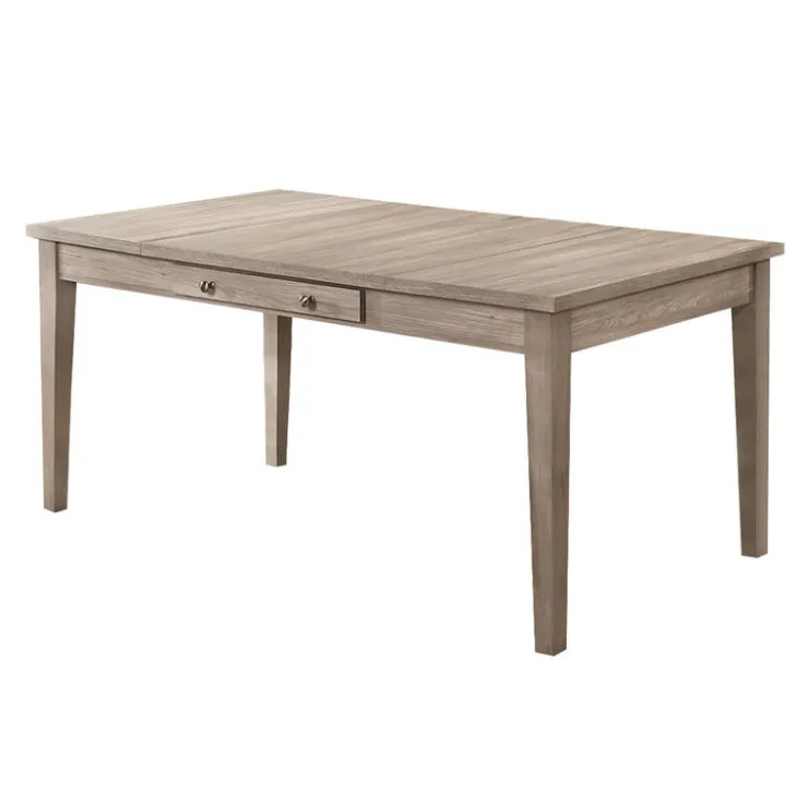 Rectangular Dining Table with Storage Compartments and 4 Chairs - Grey New