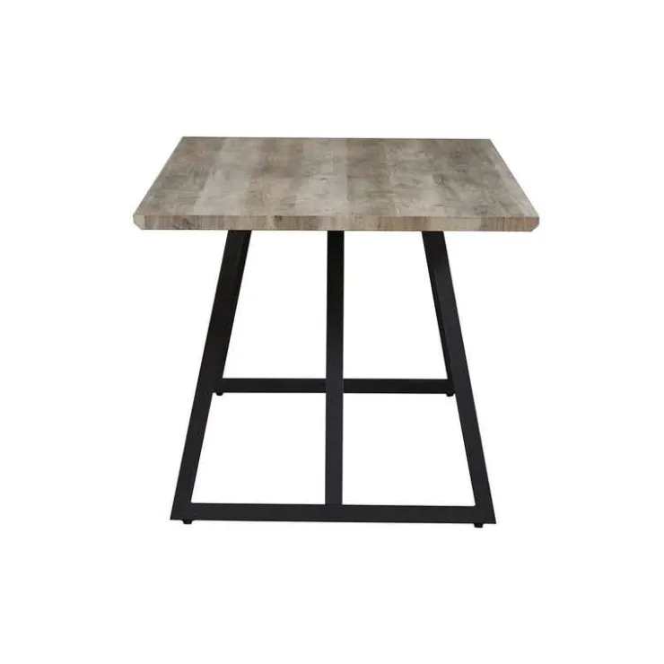 Rectangular Dining Table 71" Grey/Black New
