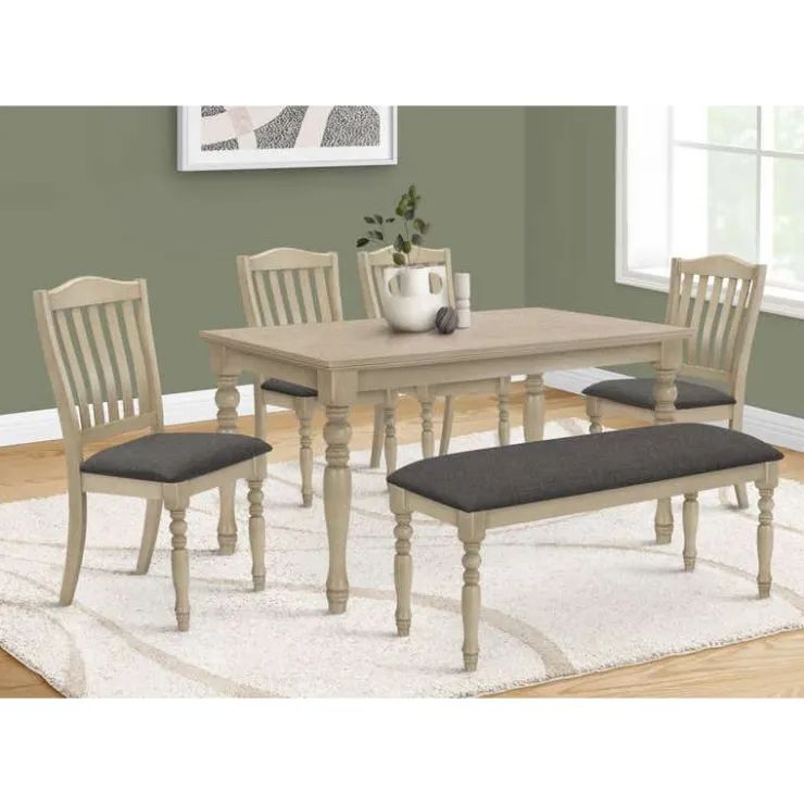 Monarch Rectangular Dining Table 60" - Grey Discount