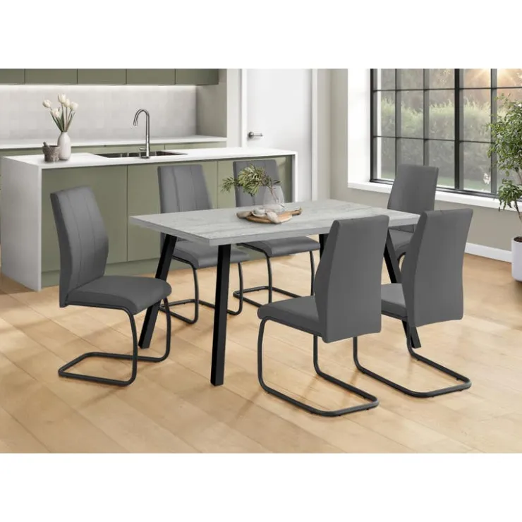 Monarch Rectangular Dining Table 60" - Grey