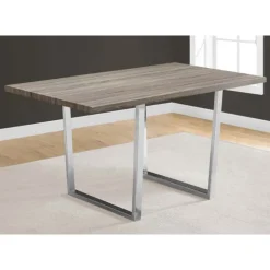Monarch Rectangular Dining Table 60" Dark Taupe
