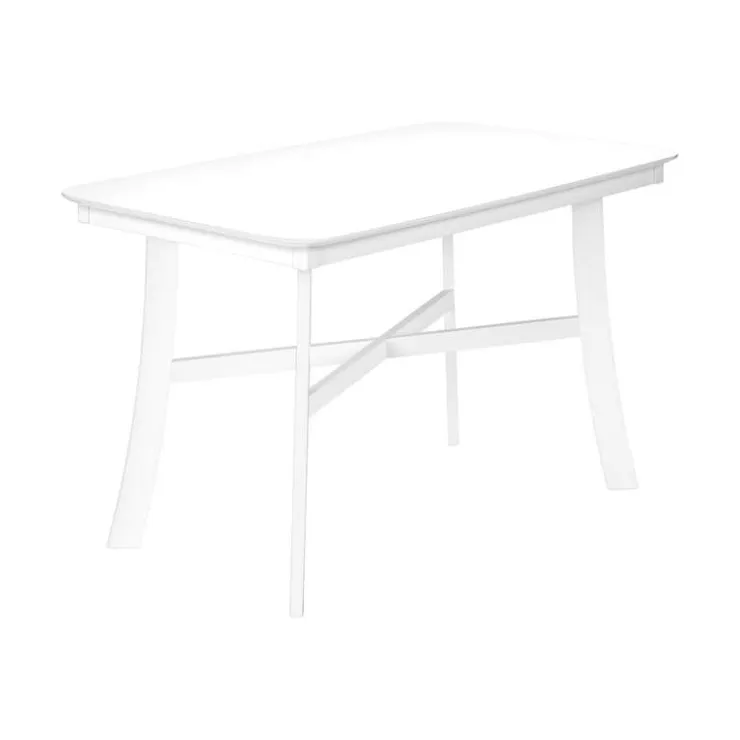 Monarch Rectangular Dining Table 48" - White New