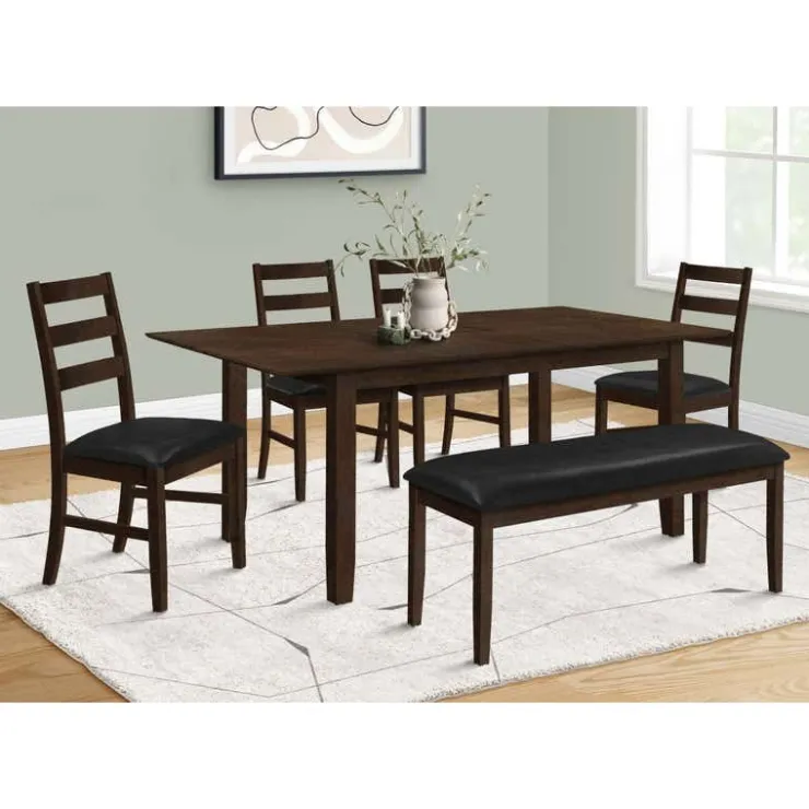 Monarch Rectangular Extendable Dining Table 60" to 78" - Espresso Online
