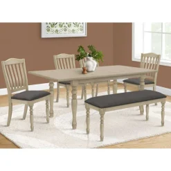 Monarch Rectangular Extendable Dining Table 60" to 78" - Grey Online