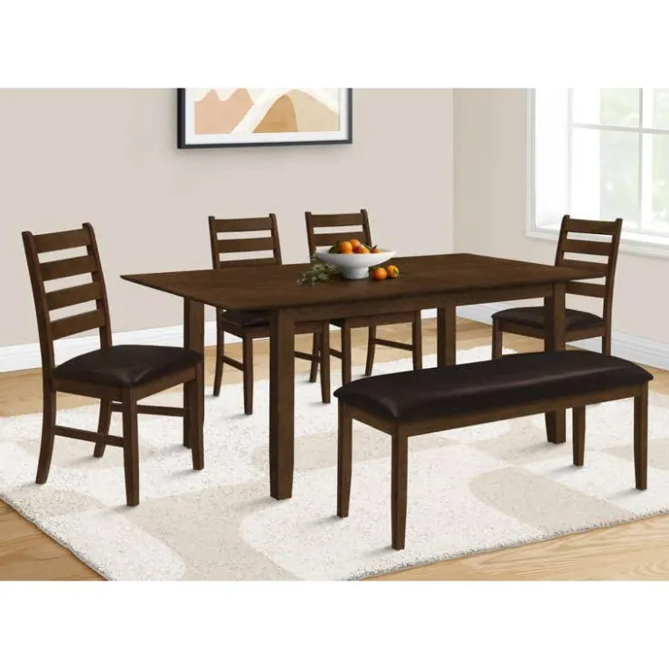 Monarch Rectangular Extendable Dining Table 60" to 78" - Brown Online