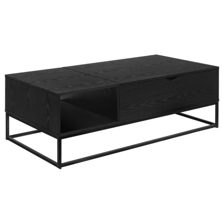 Monarch Rectangular Lift-Top Coffee Table 48" - Black Discount