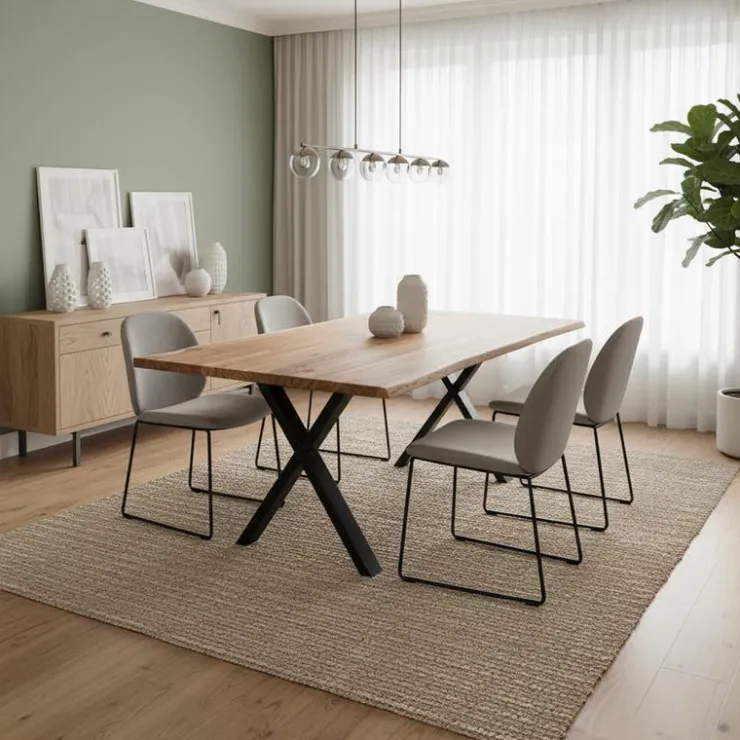 Rectangular Solid Wood Dining Table - 67" Acacia Best