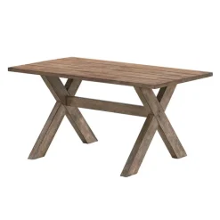 Rectangular Solid Wood Dining Table 59" Brown Best