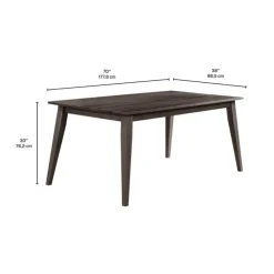 Arboit Poitras Rectangular Solid Wood Dining Table 70" - Slate Sale