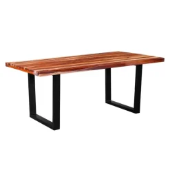 Rectangular Solid Wood Dining Table - 72