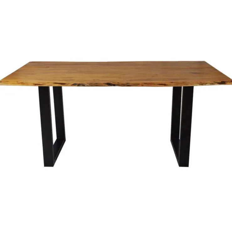 Rectangular Solid Wood Dining Table 67" Sale
