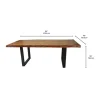 Rectangular Solid Wood Dining Table 84" Sale