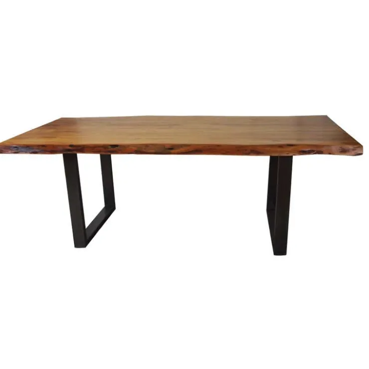 Rectangular Solid Wood Dining Table 84" Sale