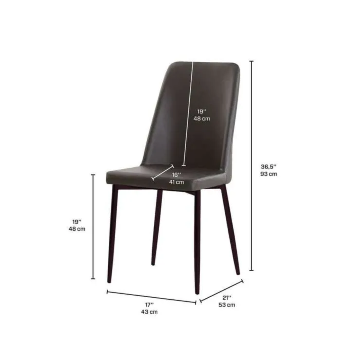 Rectangular Solid Wood Dining Table with 4 Chairs - 67" SHEESHAM/BLACK Clearance