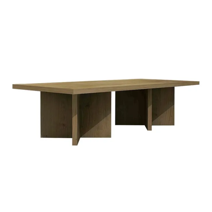 MEQ Rectangular X-Shaped Coffee Table SESAME Outlet