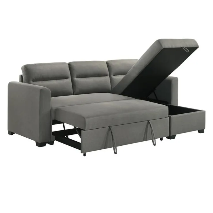 Reversible Sectional Bed with Storage - Grey Best