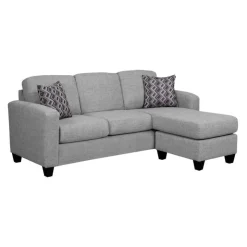 Sofa By Fancy Reversible Sectional with Chaise - Grey Light grey Outlet