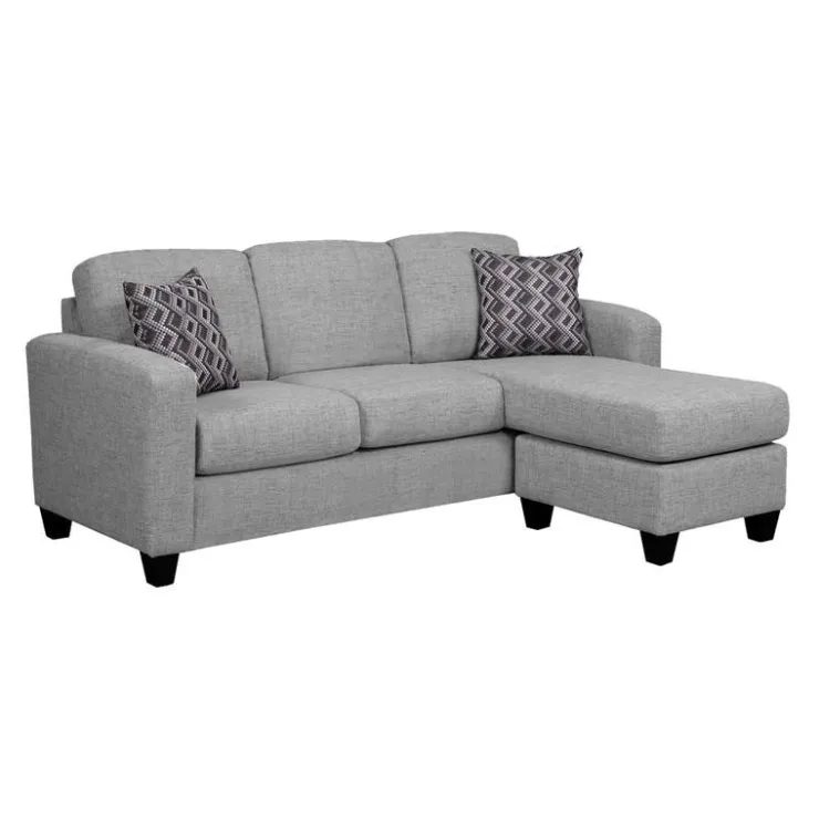 Sofa By Fancy Reversible Sectional with Chaise - Grey Light grey Outlet