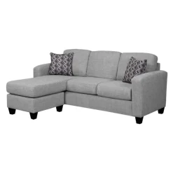 Sofa By Fancy Reversible Sectional with Chaise - Grey Light grey Outlet