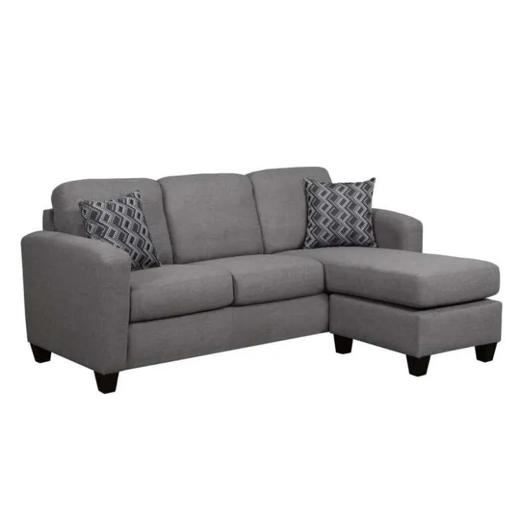 Sofa By Fancy Reversible Sectional with Chaise - Charcoal grey Outlet