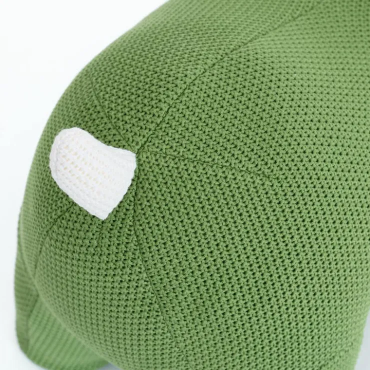 Rhinoceros-Shaped Kids Pouf – 35" x 11.8" x 17.3" Green Online