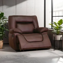 Rocker Recliner Brown Hot