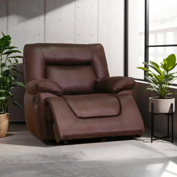 Rocker Recliner Brown Hot