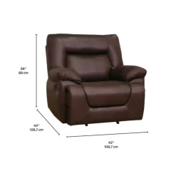 Rocker Recliner Brown Hot