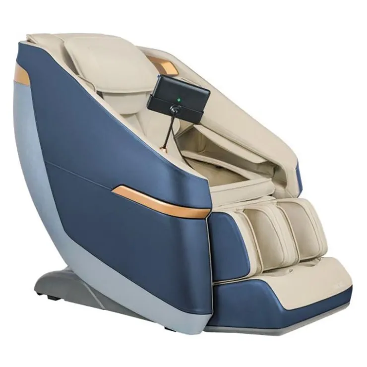 Rocking Massage Chair with Touchscreen - 2D Grey/Blue Sale