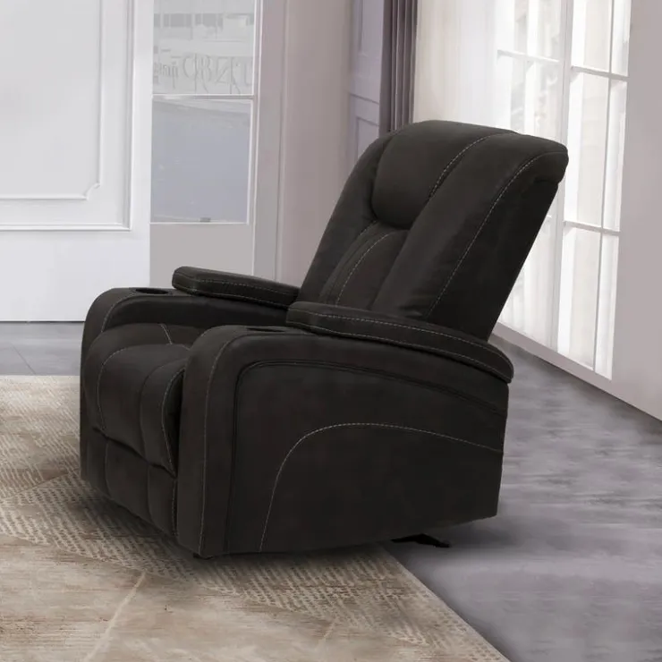 Rocking Recliner with Cup Holders Granite New