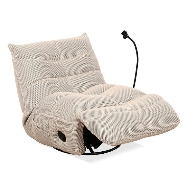 Rocking Recliner with Phone Holder - Beige Outlet