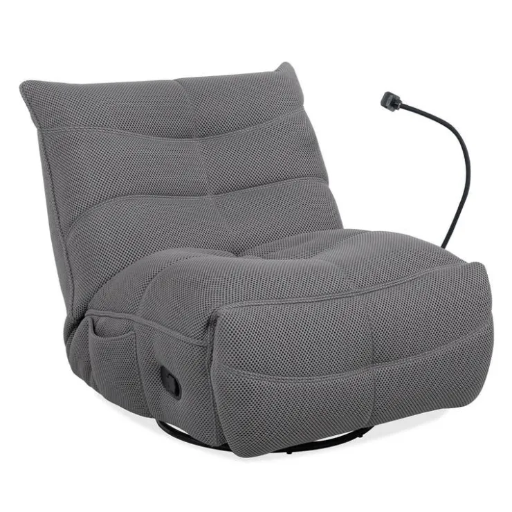 Rocking Recliner with Phone Holder - Grey Sale