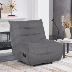 Rocking Recliner with Phone Holder - Grey Sale