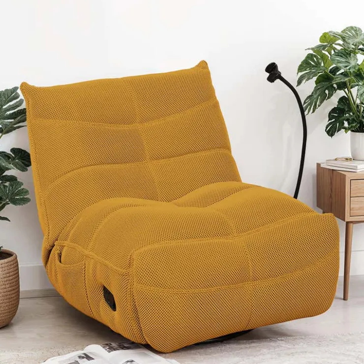 Rocking Recliner with Phone Holder - en Yellow Gold Outlet