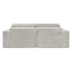 Rolled & Compressed Loveseat in Corduroy Velvet - Beige Online