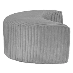 Rolled & Compressed Sealy Corduroy Armchair-in-a-Box with an Ottoman - Grey Outlet