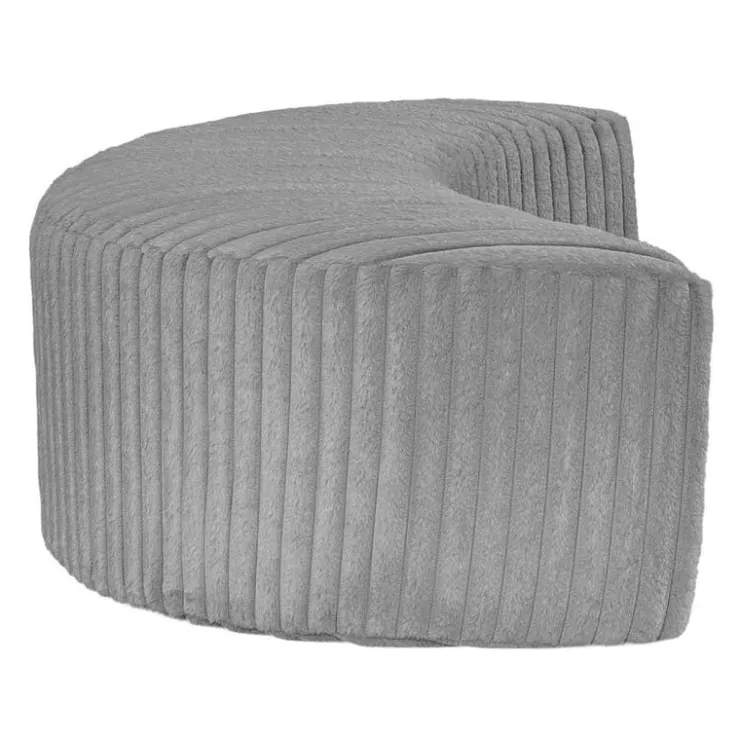 Rolled & Compressed Sealy Corduroy Armchair-in-a-Box with an Ottoman - Grey Outlet