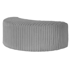 Rolled & Compressed Sealy Corduroy Armchair-in-a-Box with an Ottoman - Grey Outlet