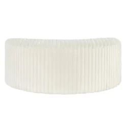 Rolled & Compressed Sealy Corduroy Armchair-in-a-Box with an Ottoman - Cream Beige Discount