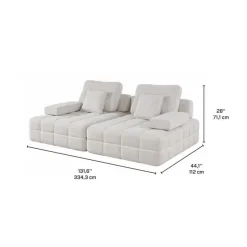 Rolled and Compressed Loveseat-in-a-Box Beige Best