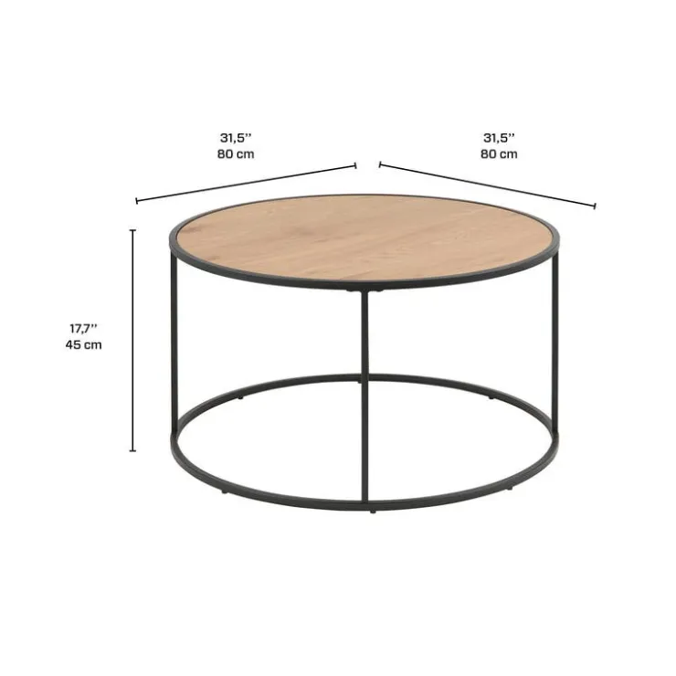 Round Coffee Table Oak Clearance